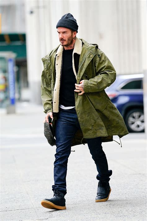 david beckham winter outfits